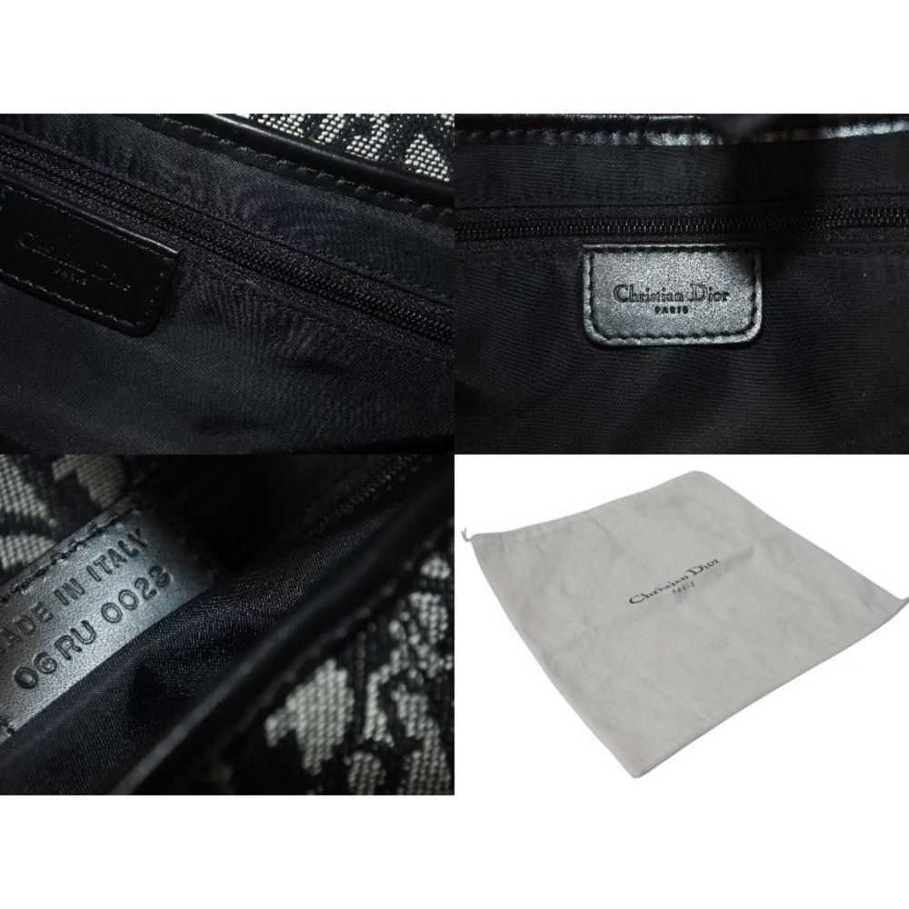 Dior Christian Saddle One logo Bag Hobo era Trotter black Shoulder Galliano - Picture 9 of 9